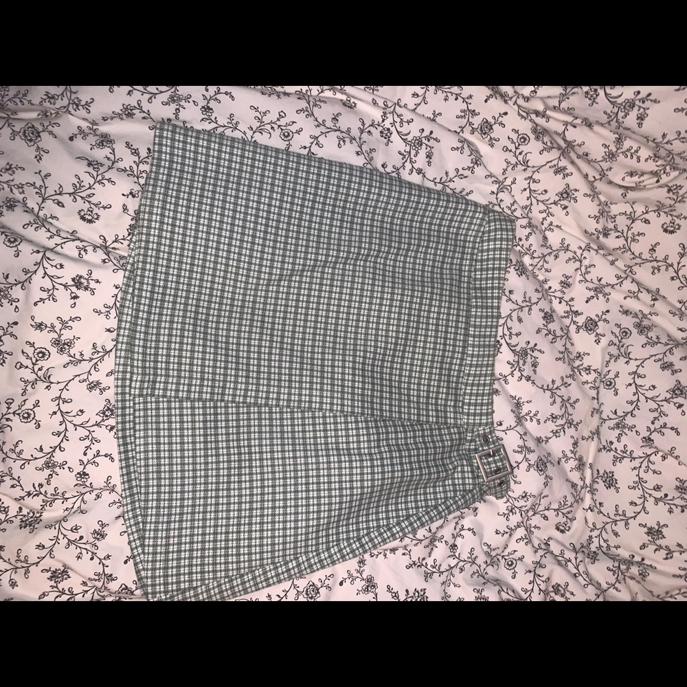 BRANDY MELVILLE PLAID WRAP SKIRT